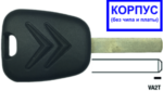 Ключ CITROEN с местом под чип / лезвие VA2T